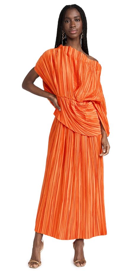 cult gaia pleated dress|More.